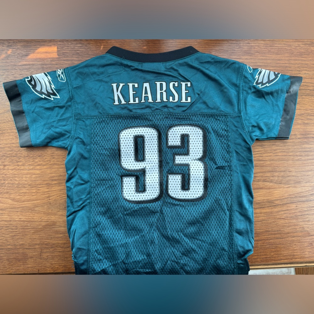 Boys 3T Philadelphia Eagles #36 Jevon “The Freak”Kearse Teal Football Jersey